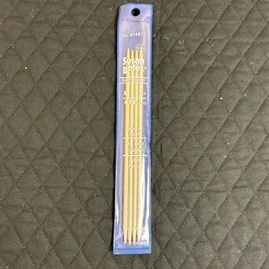 Susan Bates Knitting Needles Aluminum Double Point Size 6 Quick Silver 7 inch